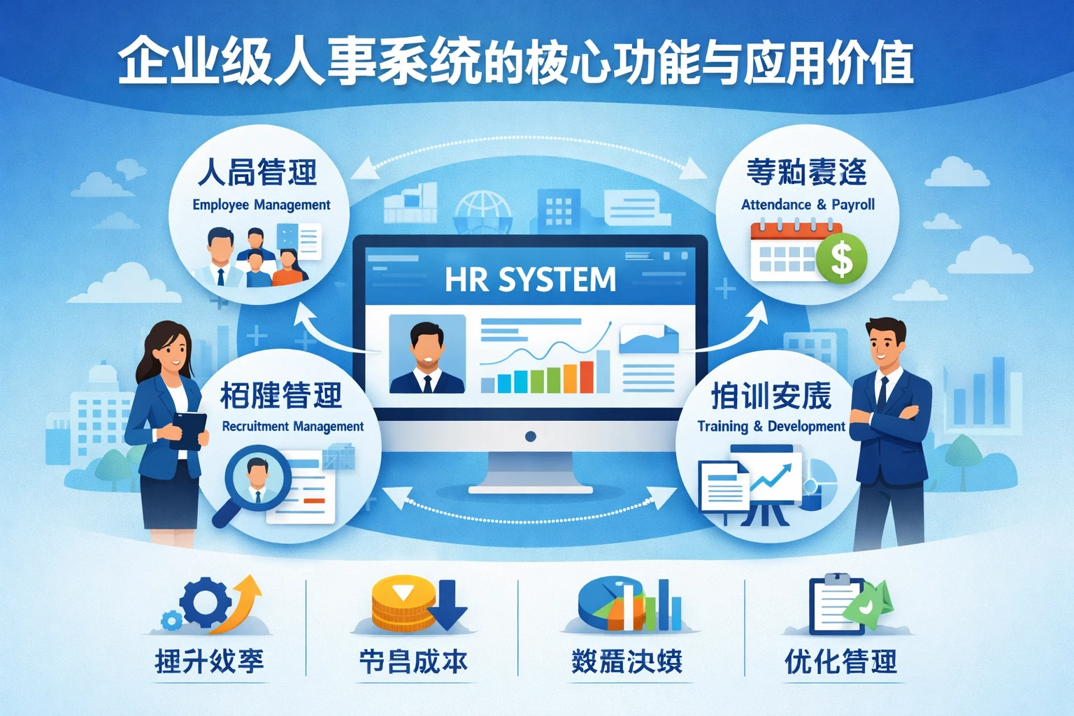 企业级人事系统的核心功能与应用价值