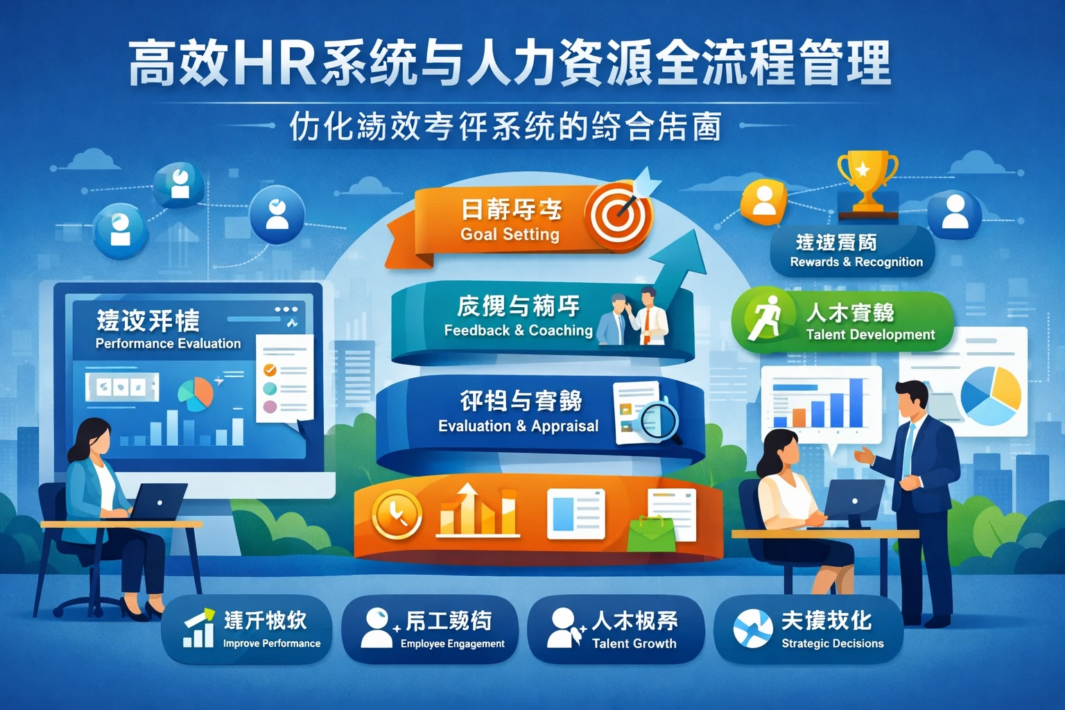 高效HR系统与人力资源全流程管理:优化绩效考评系统的综合指南