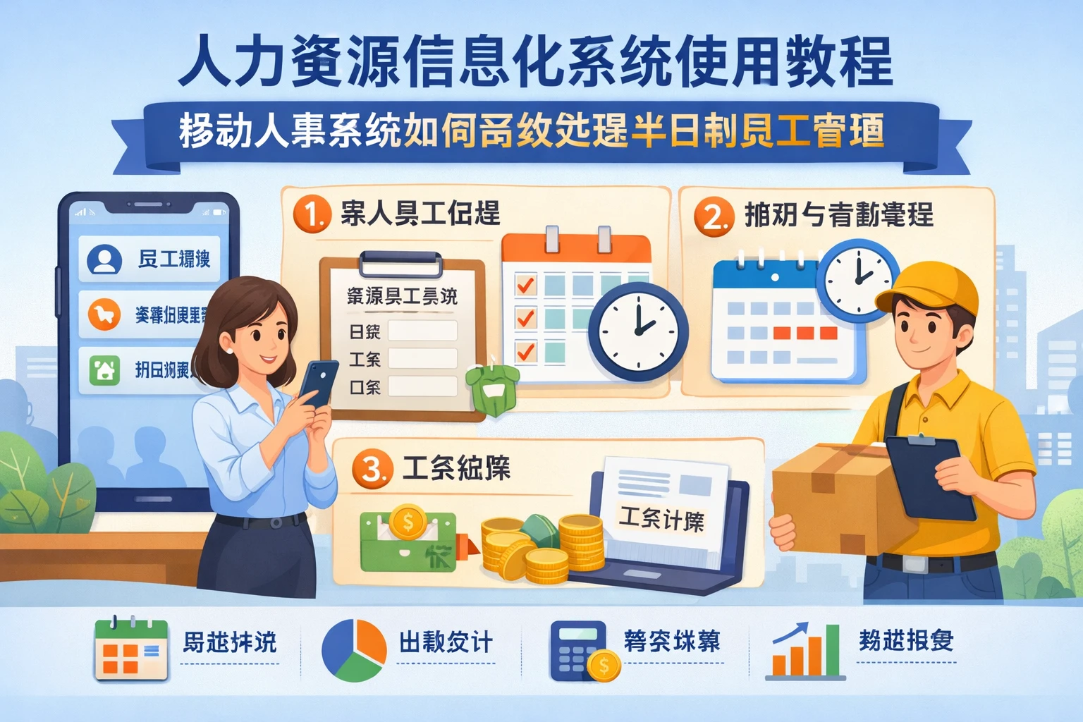 人力资源信息化系统使用教程：移动人事系统如何高效处理半日制员工管理
