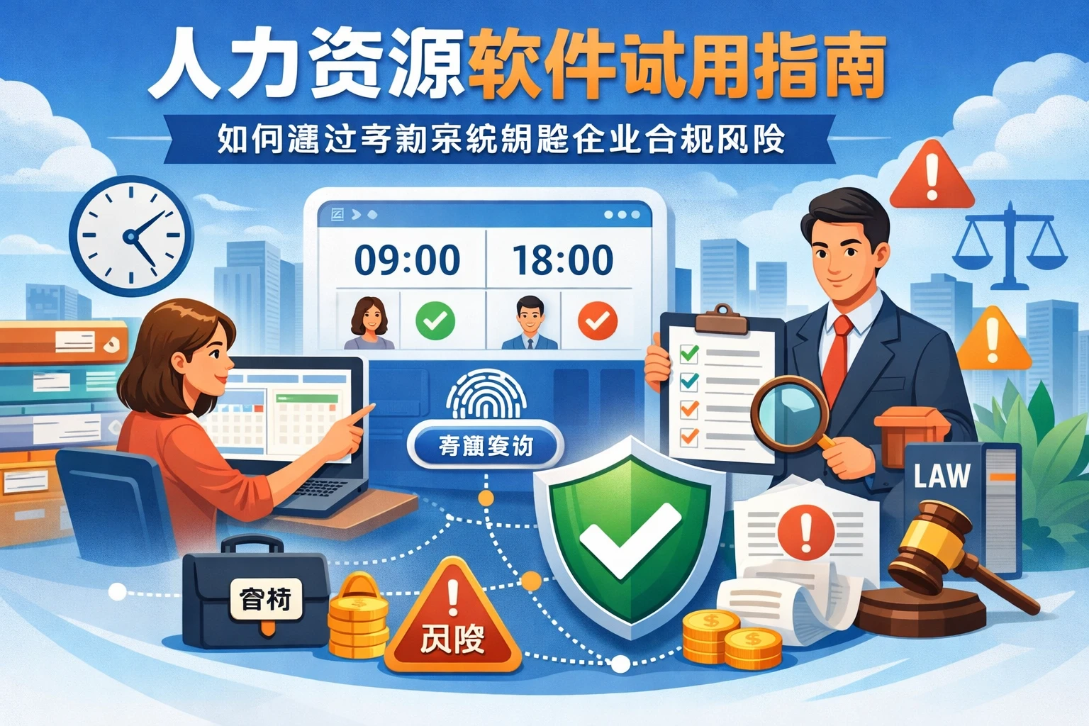 人力资源软件试用指南：如何通过考勤系统规避企业合规风险