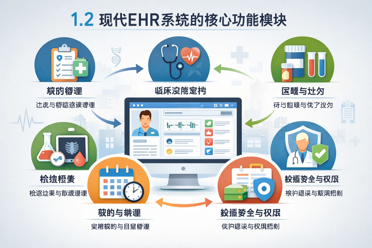 1.2 现代EHR系统的核心功能模块