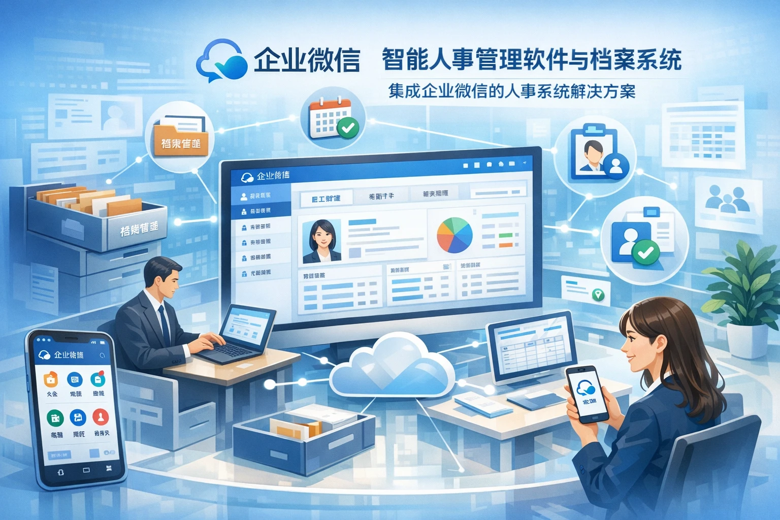 智能人事管理软件与档案系统：集成企业微信的人事系统解决方案