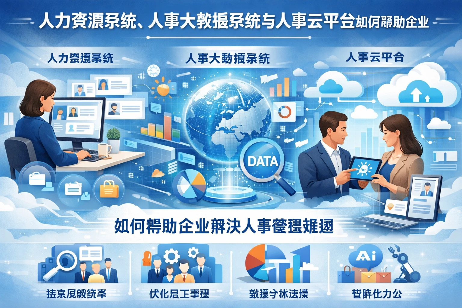 人力资源系统、人事大数据系统与人事云平台如何帮助企业解决人事管理难题