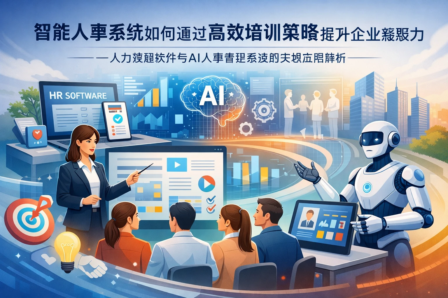 智能人事系统如何通过高效培训策略提升企业凝聚力——人力资源软件与AI人事管理系统的实战应用解析