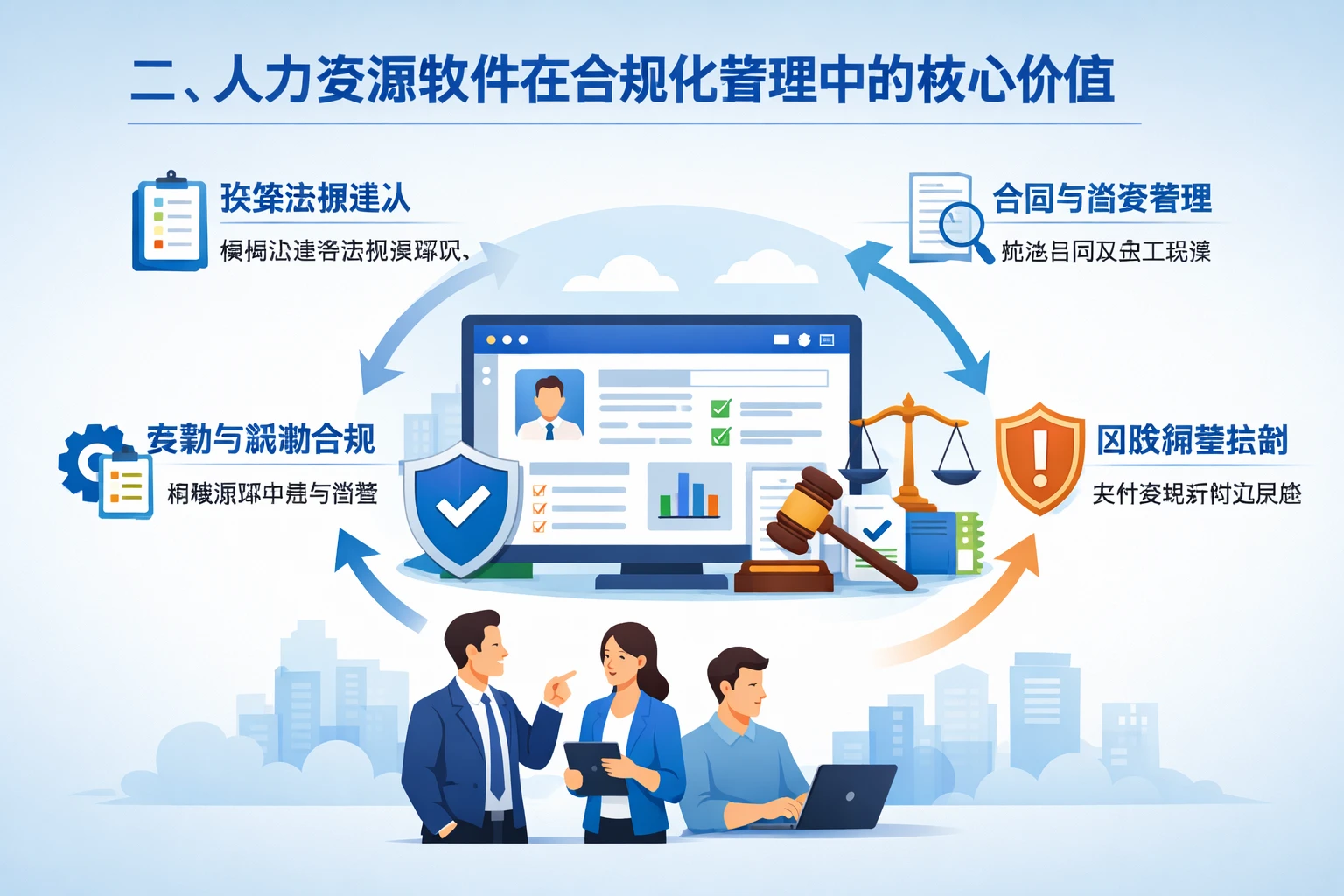 二、人力资源软件在合规化管理中的核心价值