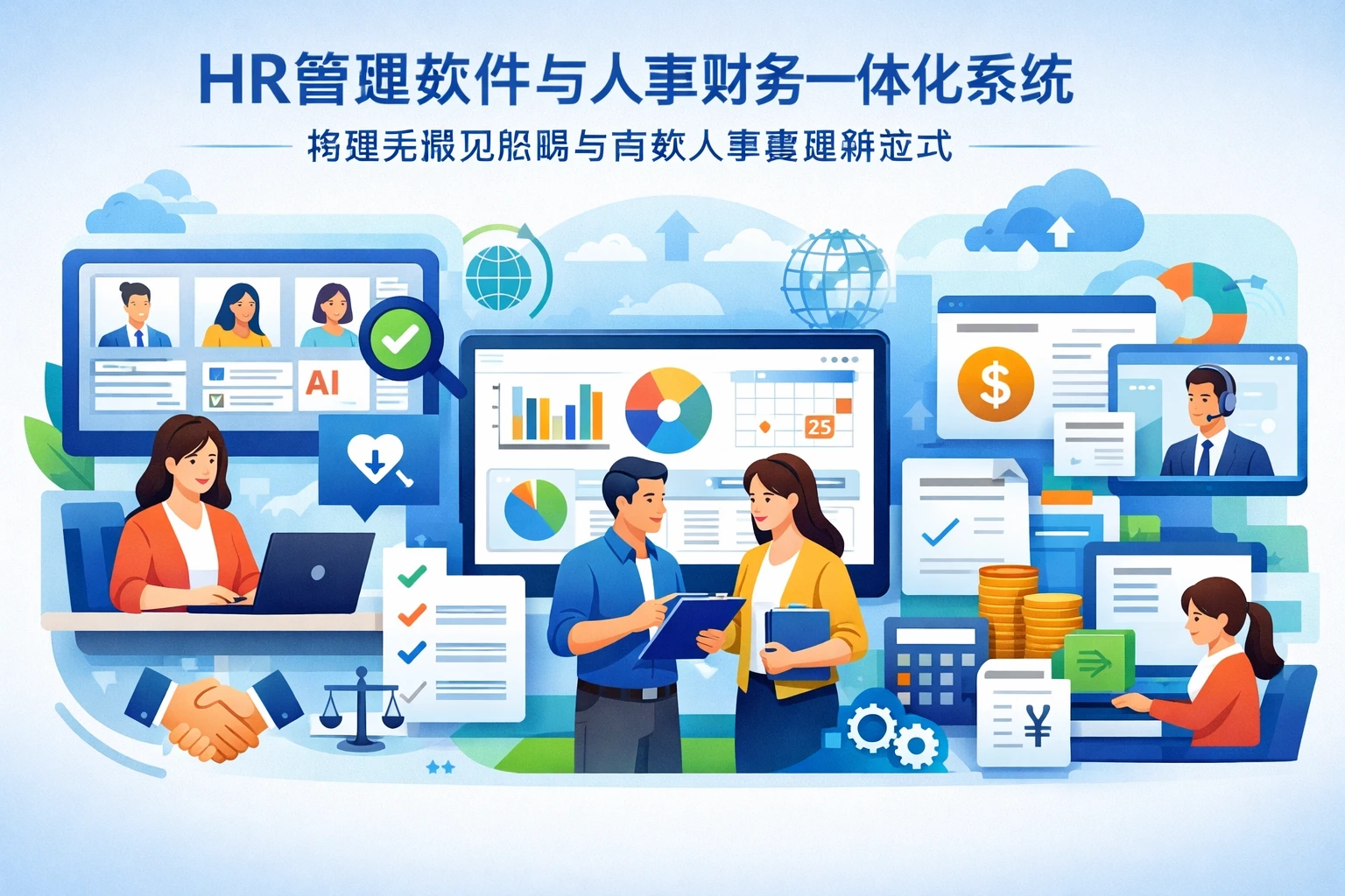 HR管理软件与人事财务一体化系统：构建无偏见招聘与高效人事管理新范式