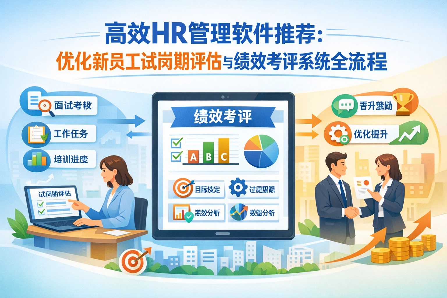 高效HR管理软件推荐：优化新员工试岗期评估与绩效考评系统全流程