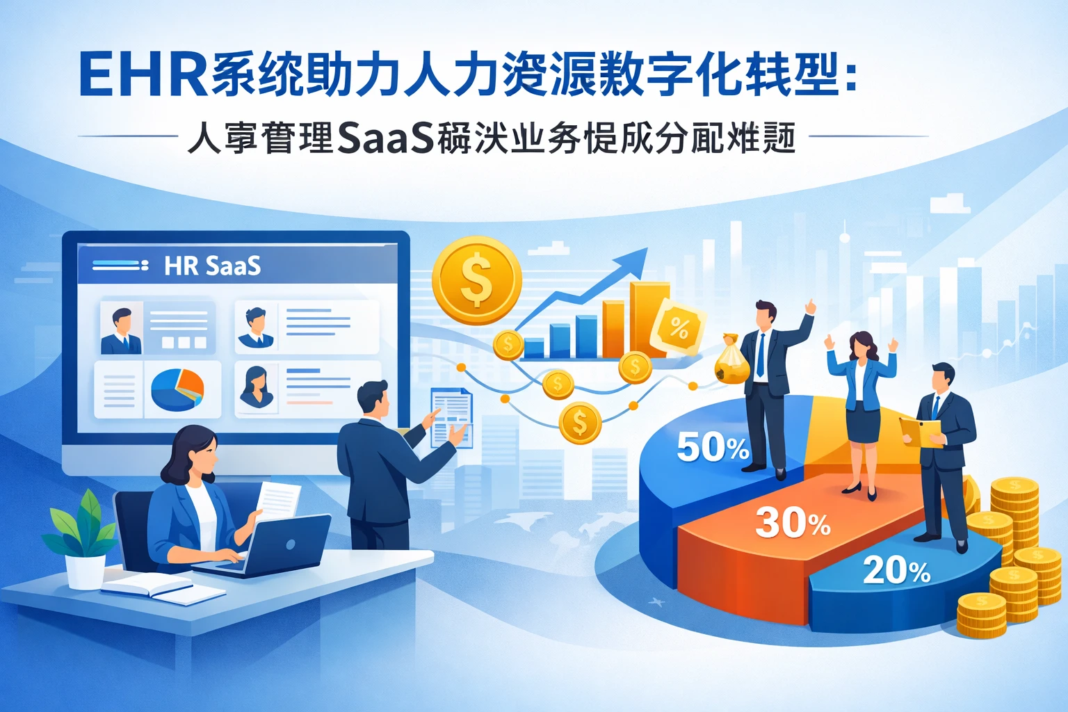 EHR系统助力人力资源数字化转型：人事管理SaaS解决业务提成分配难题