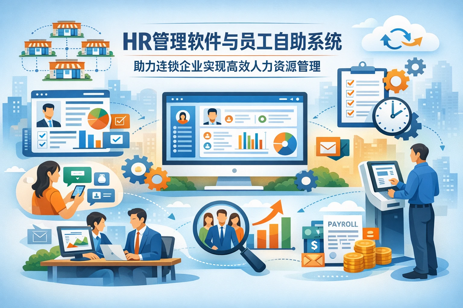HR管理软件与员工自助系统如何助力连锁企业实现高效人力资源管理
