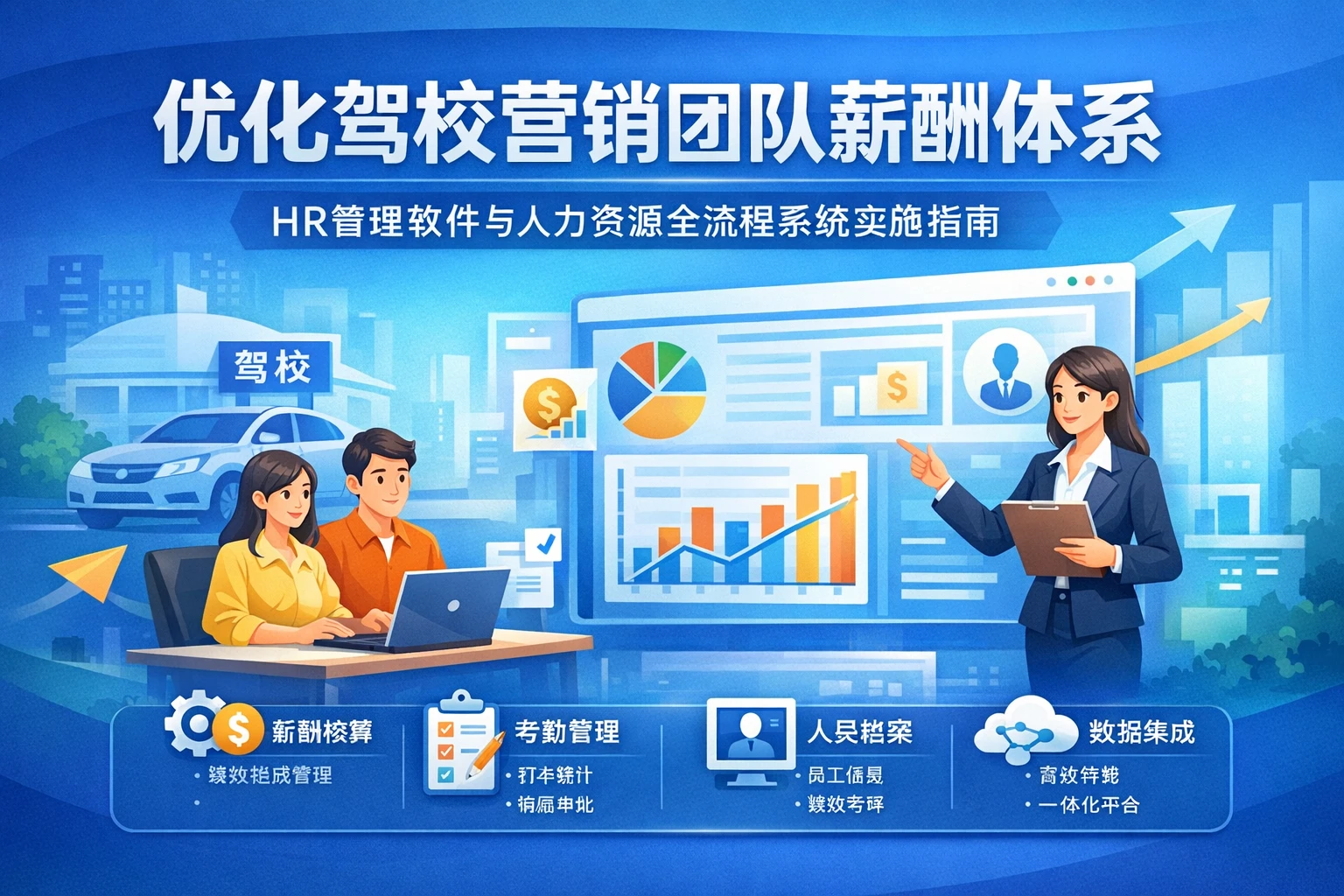 优化驾校营销团队薪酬体系：HR管理软件与人力资源全流程系统实施指南