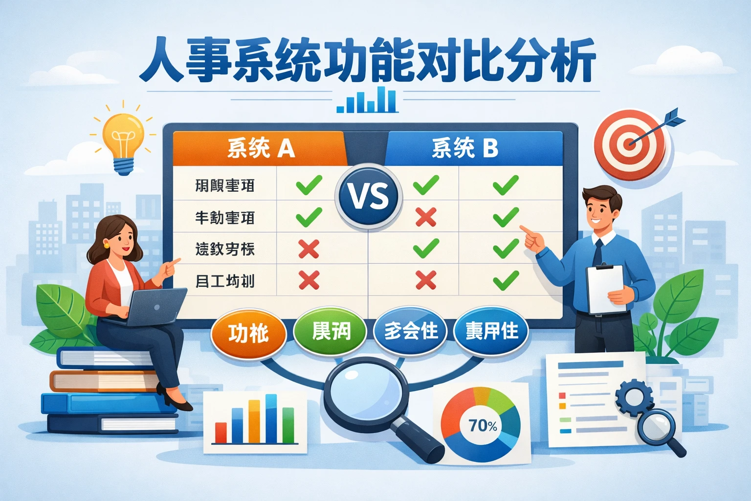 人事系统功能对比分析