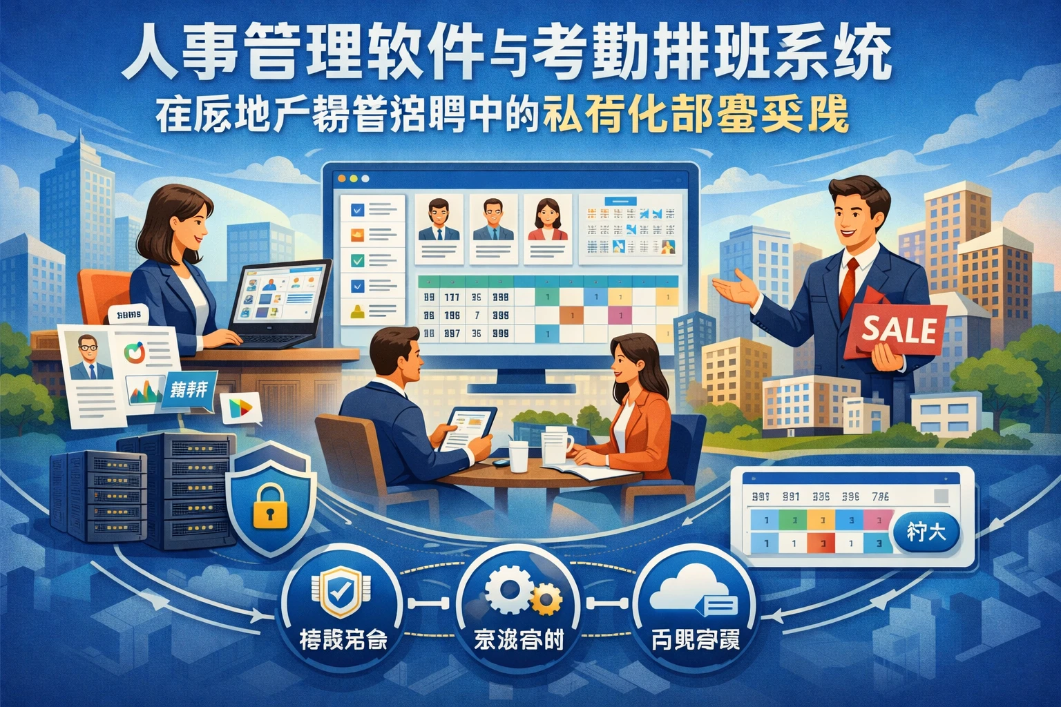 人事管理软件与考勤排班系统在房地产销售招聘中的私有化部署实践
