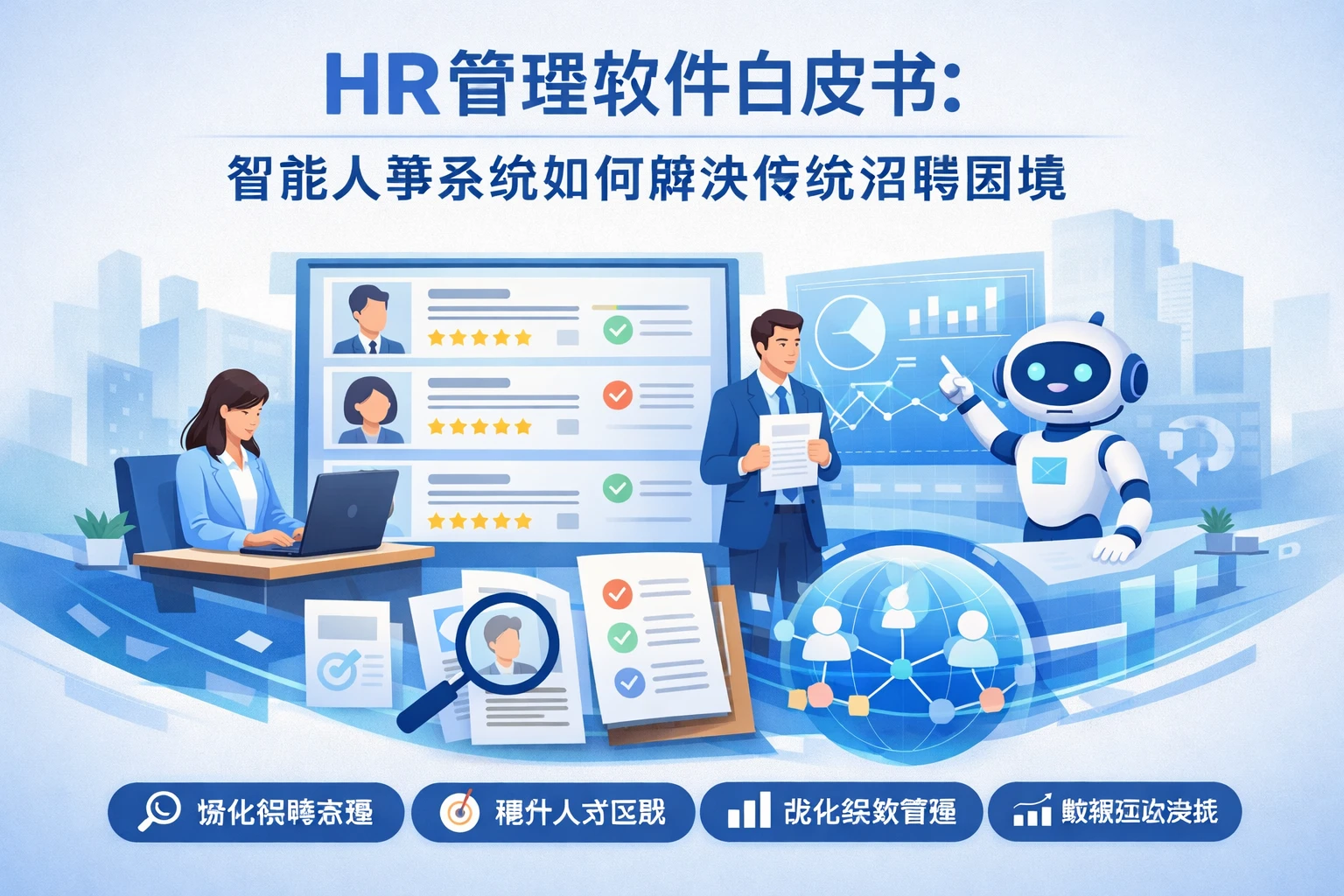 HR管理软件白皮书：智能人事系统如何解决传统招聘困境
