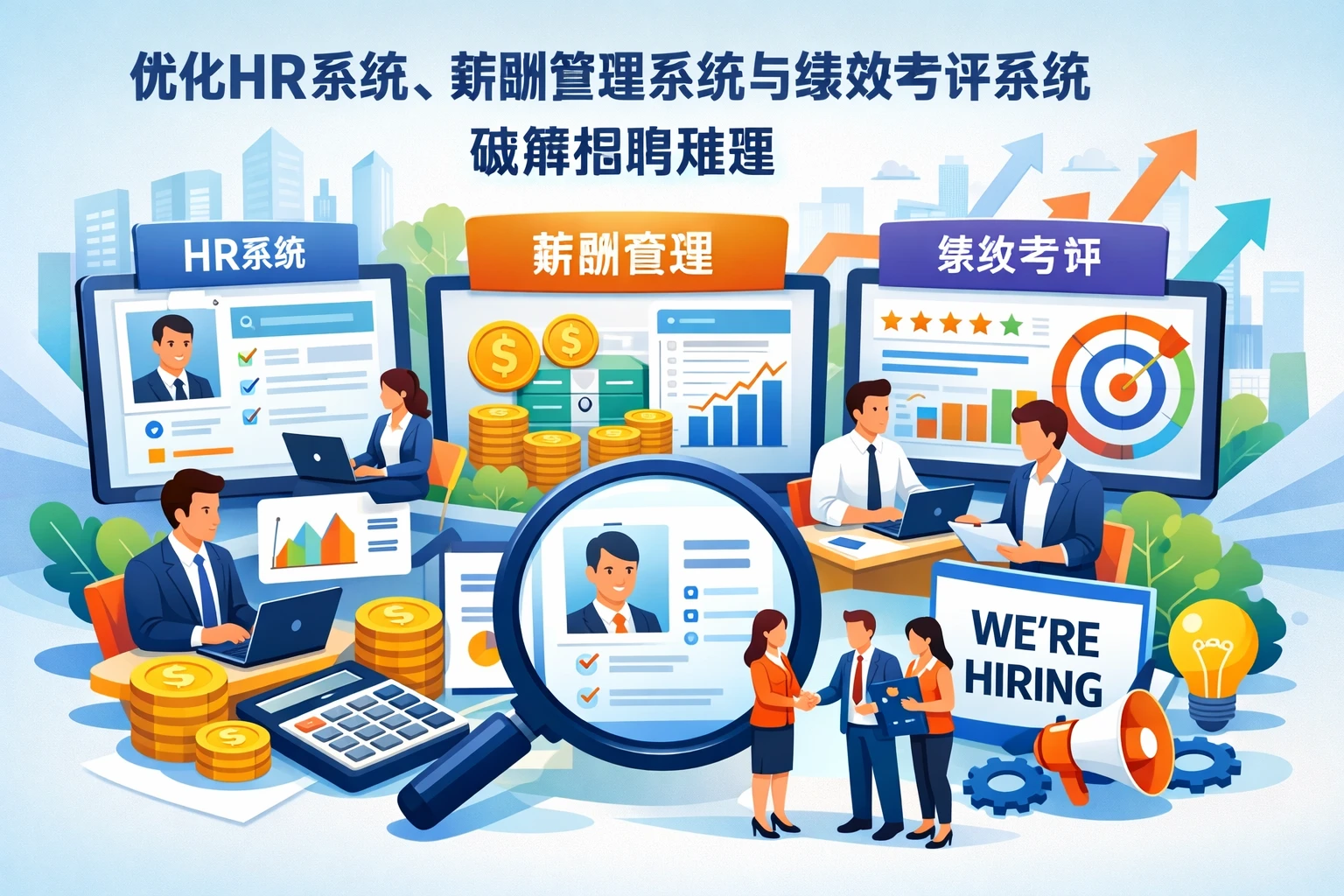 优化HR系统、薪酬管理系统与绩效考评系统，破解招聘难题