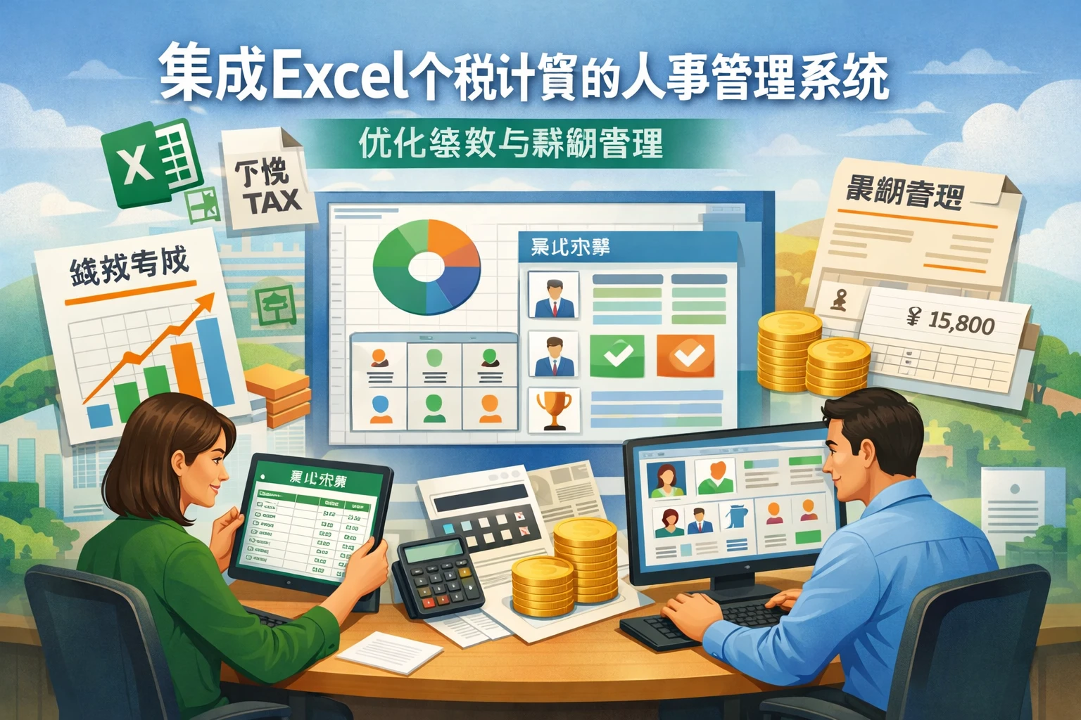 集成Excel个税计算的人事管理系统：优化绩效与薪酬管理