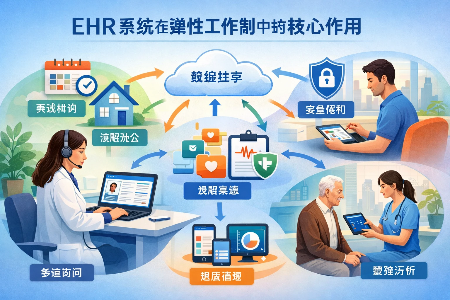 EHR系统在弹性工作制中的核心作用