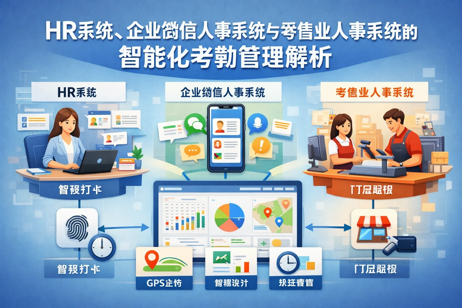 HR系统、企业微信人事系统与零售业人事系统的智能化考勤管理解析