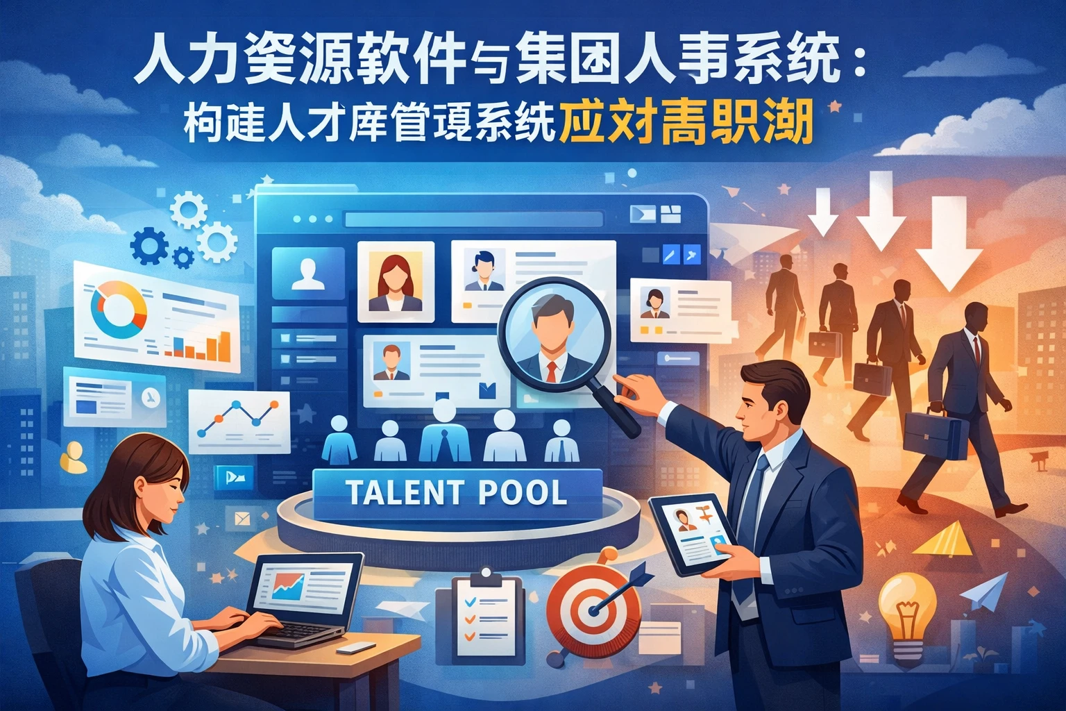 人力资源软件与集团人事系统:构建人才库管理系统应对离职潮