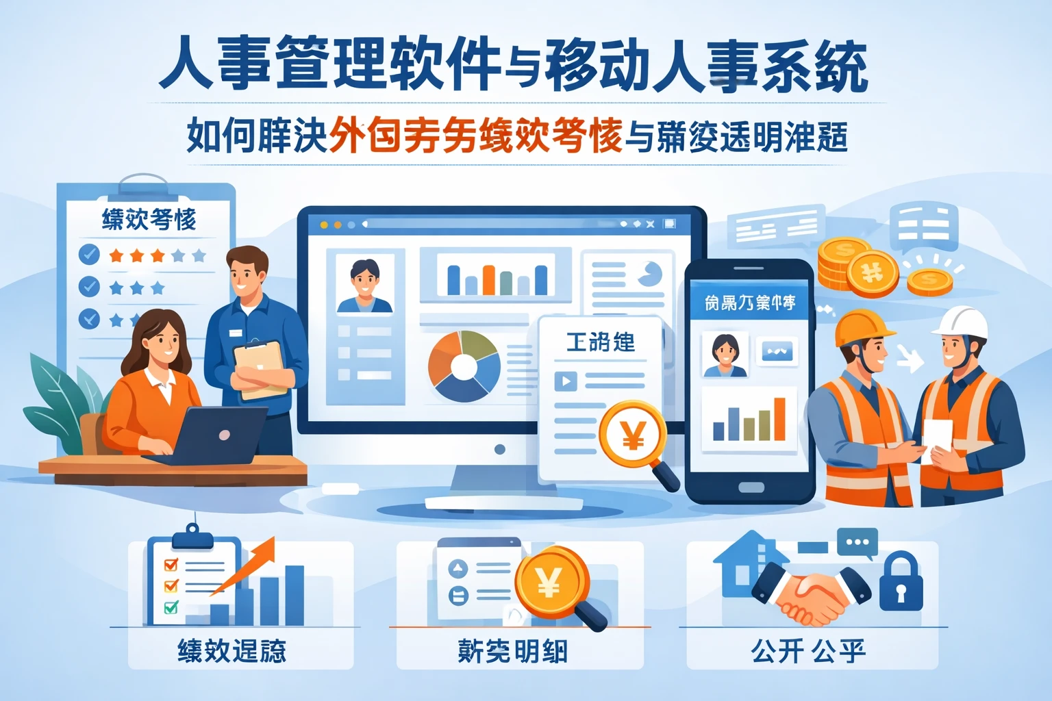 人事管理软件与移动人事系统如何解决外包劳务绩效考核与薪资透明难题