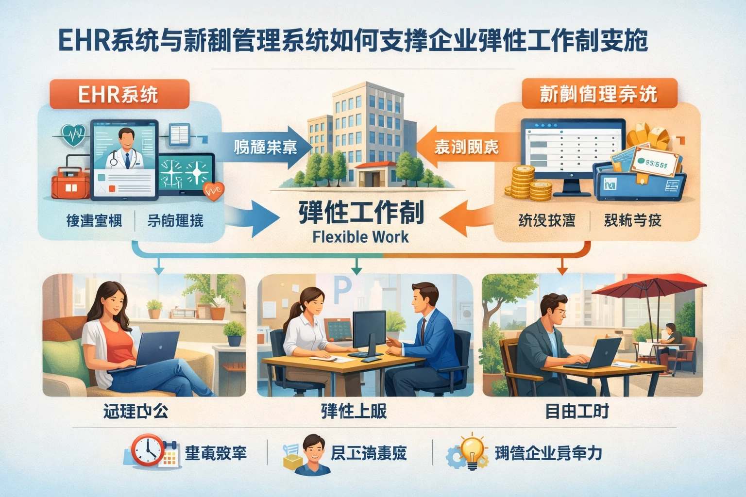 EHR系统与薪酬管理系统如何支撑企业弹性工作制实施