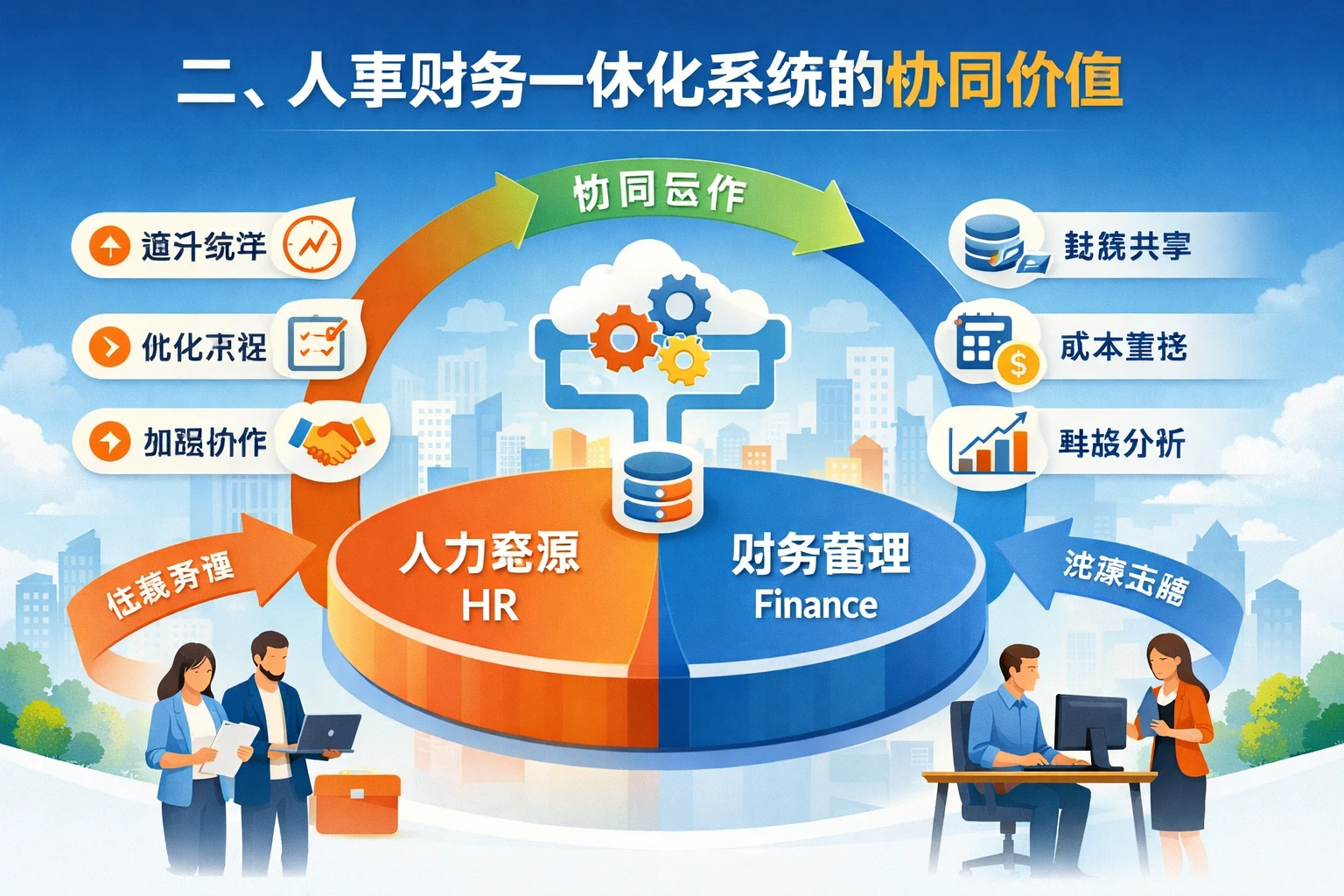 二、人事财务一体化系统的协同价值