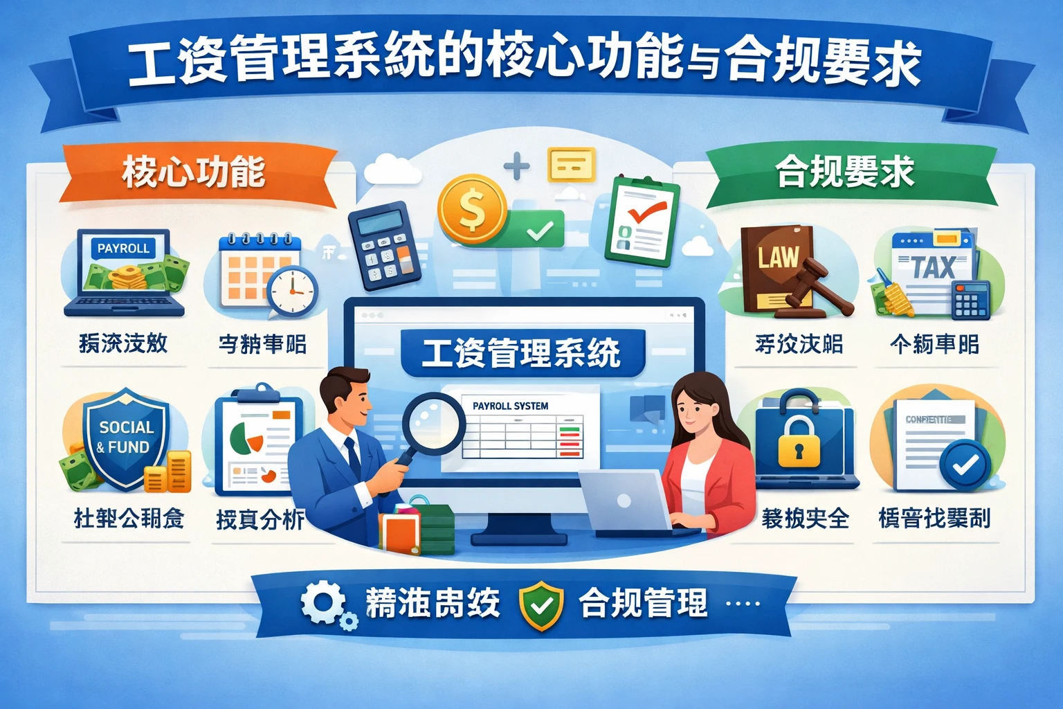 工资管理系统的核心功能与合规要求
