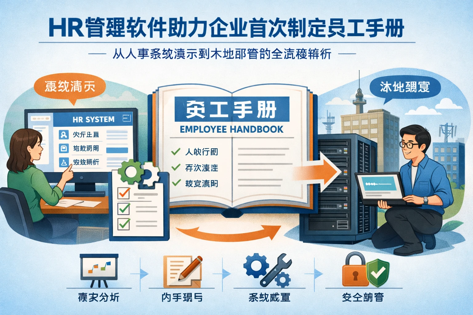 HR管理软件助力企业首次制定员工手册：从人事系统演示到本地部署的全流程解析