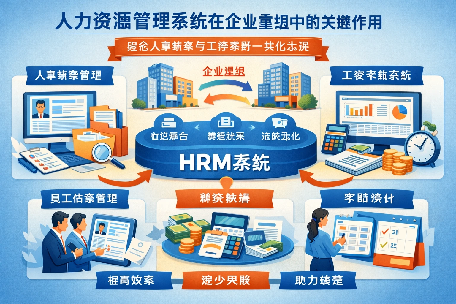 人力资源管理系统在企业重组中的关键作用：整合人事档案与工资考勤一体化系统