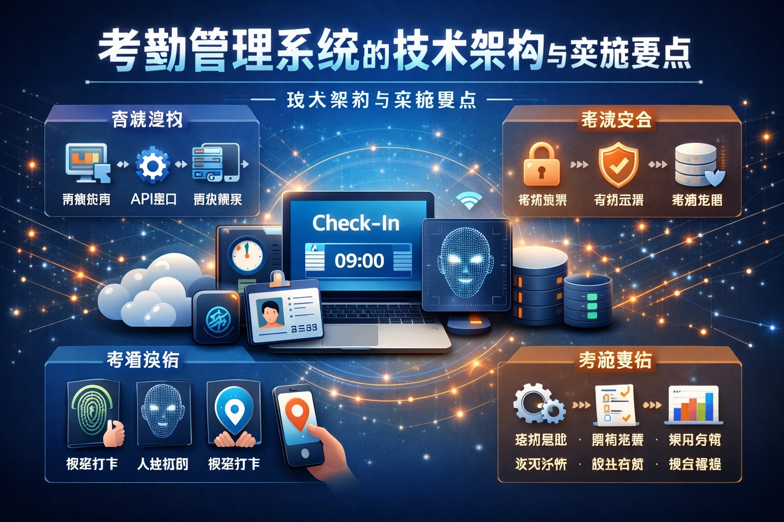 考勤管理系统的技术架构与实施要点