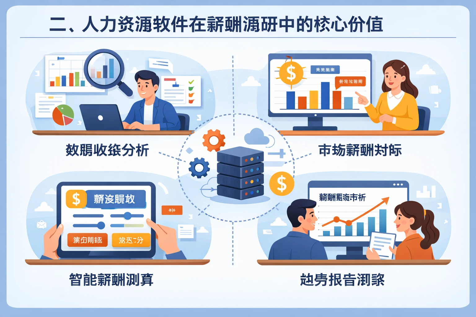 二、人力资源软件在薪酬调研中的核心价值