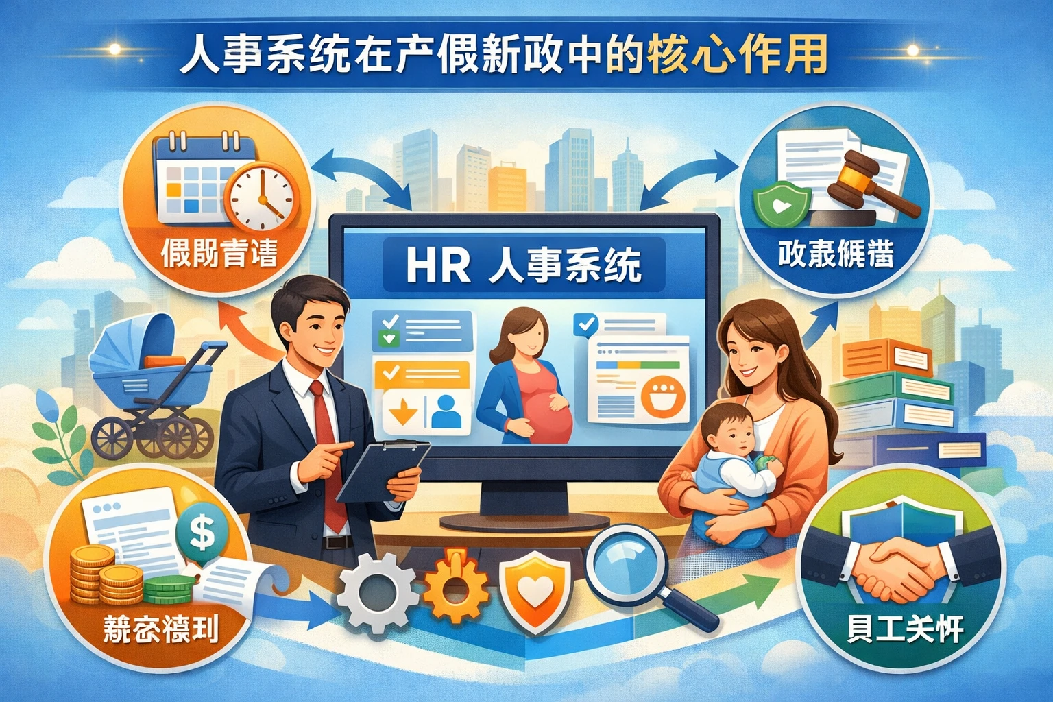 人事系统在产假新政中的核心作用