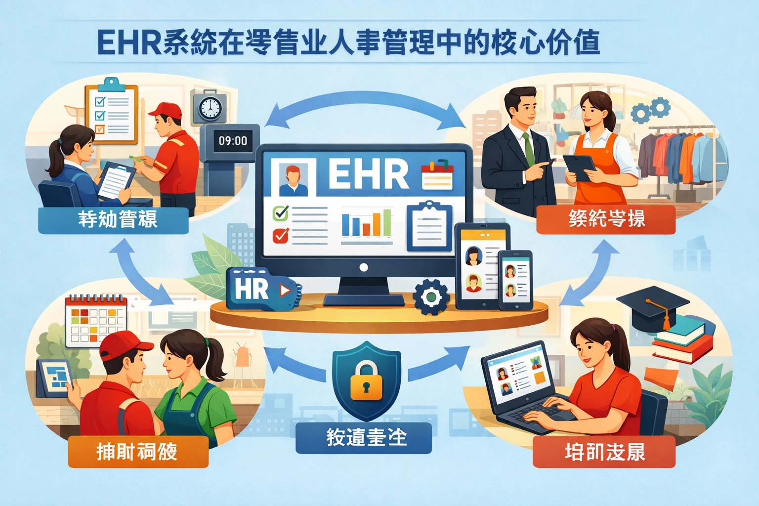 EHR系统在零售业人事管理中的核心价值