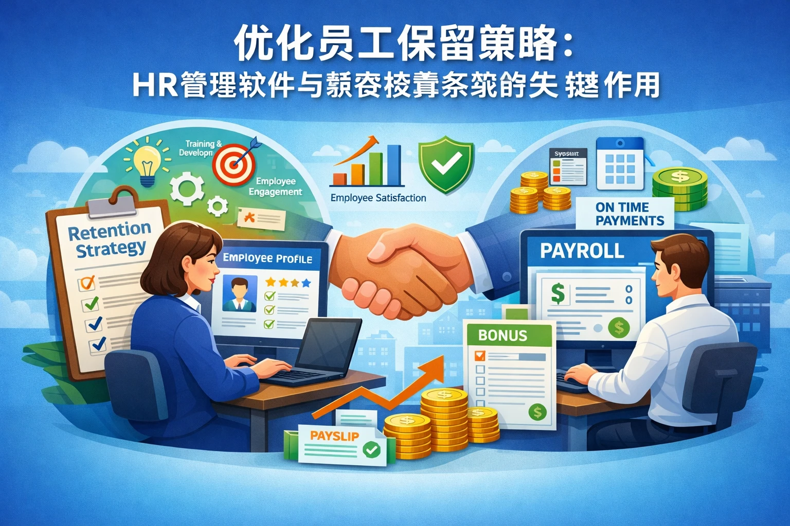 优化员工保留策略：HR管理软件与薪资核算系统的关键作用