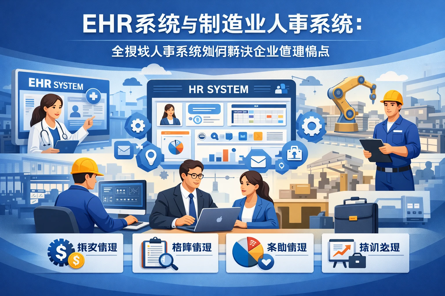 EHR系统与制造业人事系统：全模块人事系统如何解决企业管理痛点