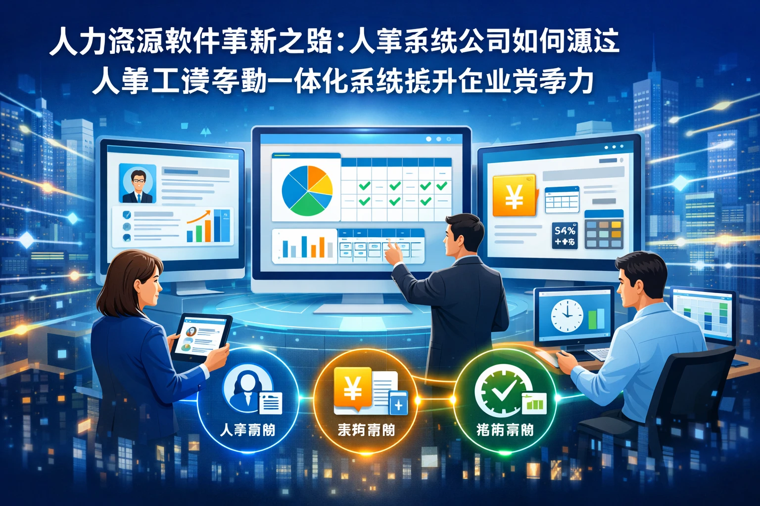 人力资源软件革新之路:人事系统公司如何通过人事工资考勤一体化系统提升企业竞争力