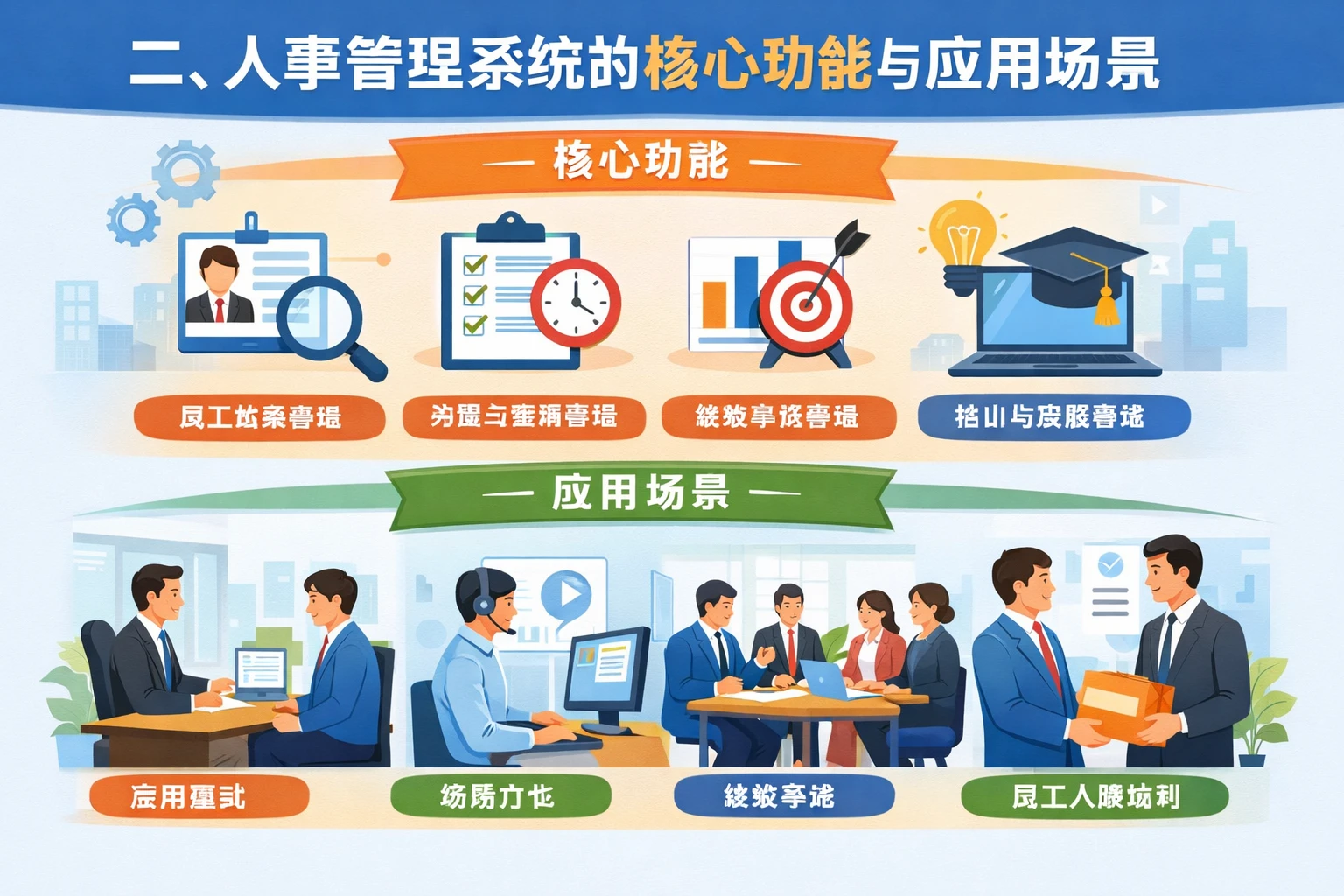 二、人事管理系统的核心功能与应用场景