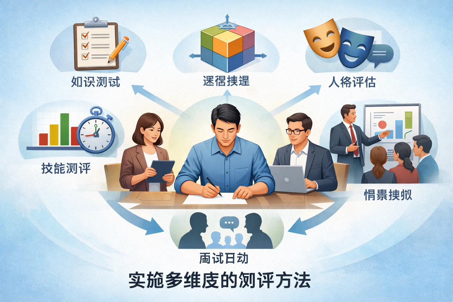 实施多维度的测评方法