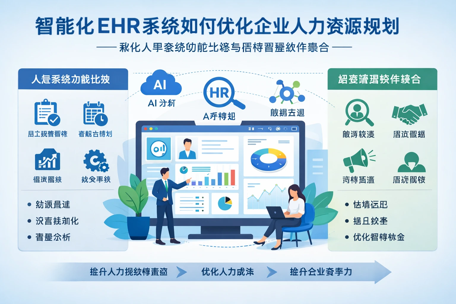 智能化EHR系统如何优化企业人力资源规划——兼论人事系统功能比较与招聘管理软件整合