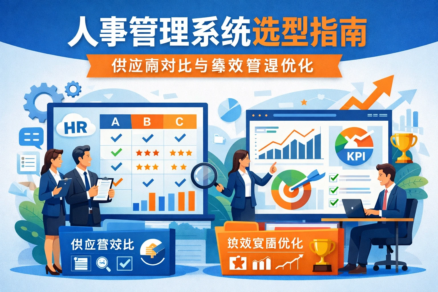 人事管理系统选型指南：供应商对比与绩效管理优化