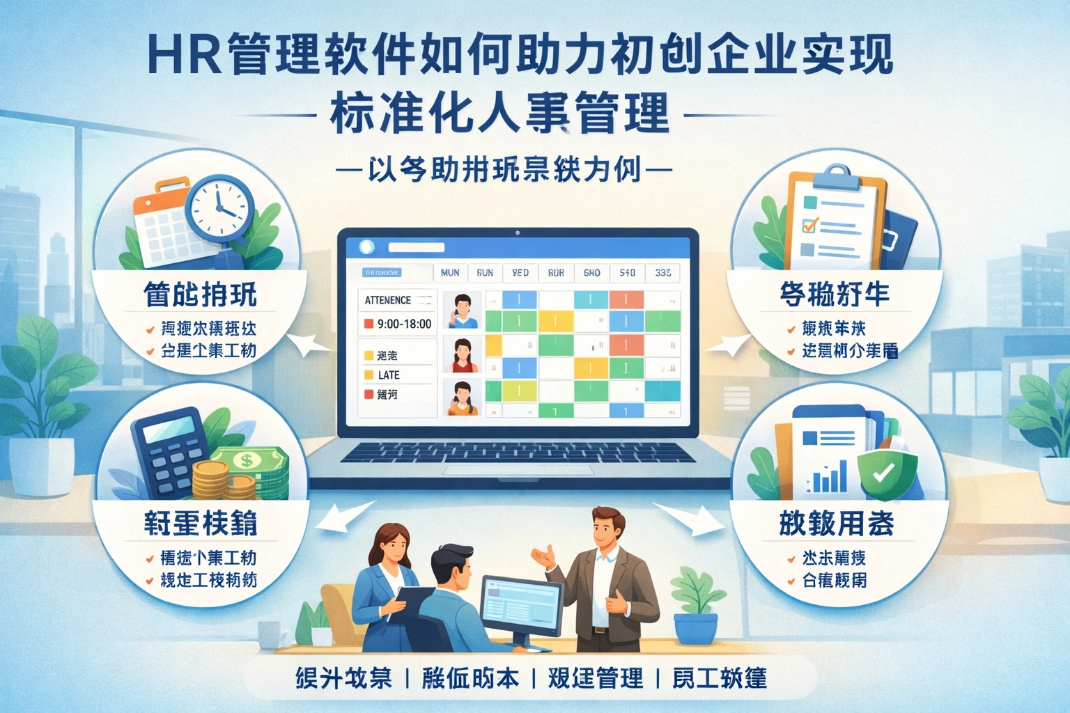 HR管理软件如何助力初创企业实现标准化人事管理——以考勤排班系统为例