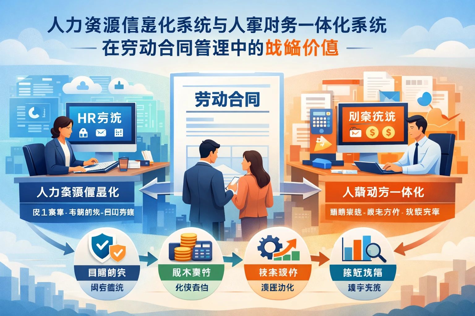 人力资源信息化系统与人事财务一体化系统在劳动合同管理中的战略价值