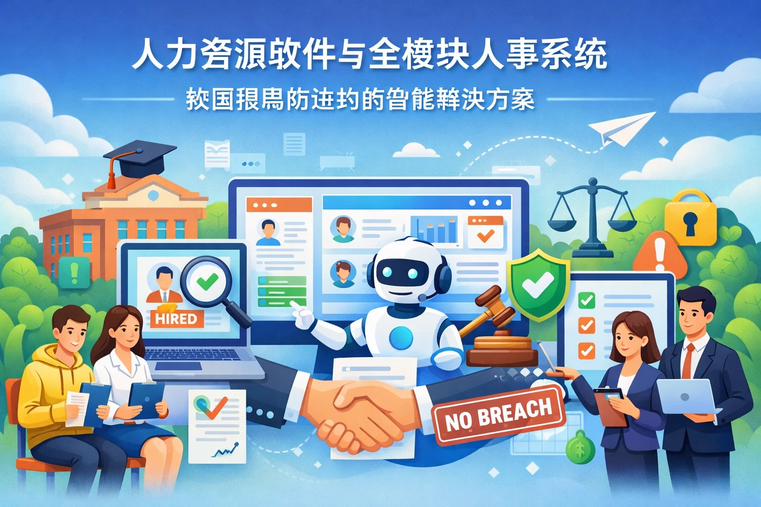 人力资源软件与全模块人事系统：校园招聘防违约的智能解决方案