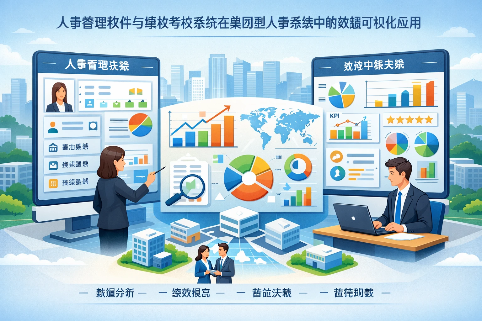 人事管理软件与绩效考核系统在集团型人事系统中的数据可视化应用