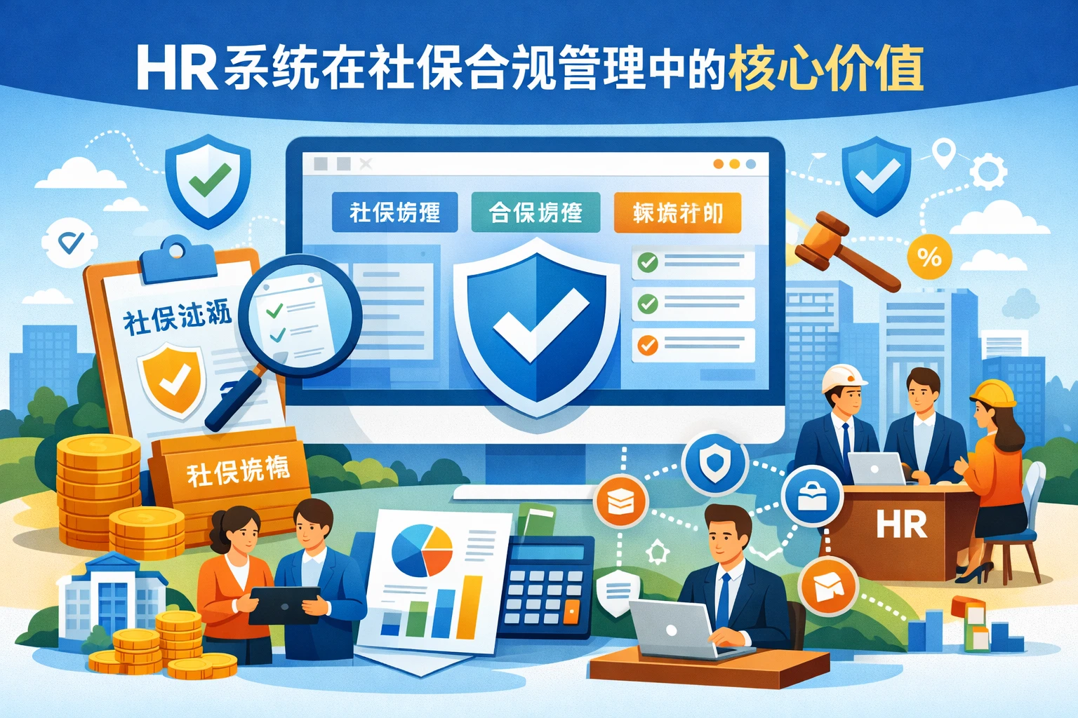 HR系统在社保合规管理中的核心价值