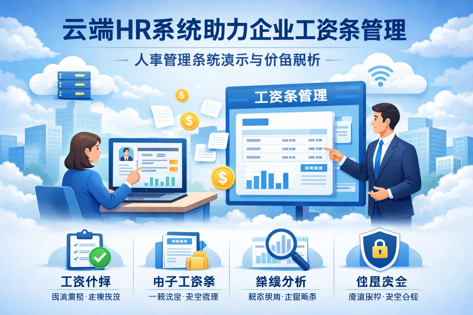 云端HR系统助力企业工资条管理:人事管理系统演示与价值解析