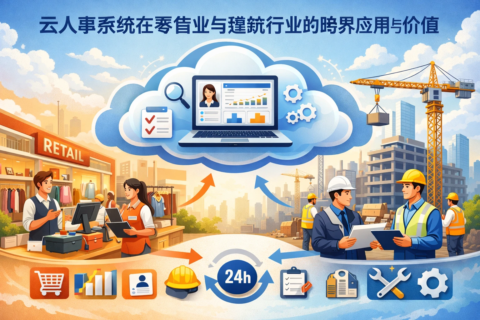云人事系统在零售业与建筑行业的跨界应用与价值