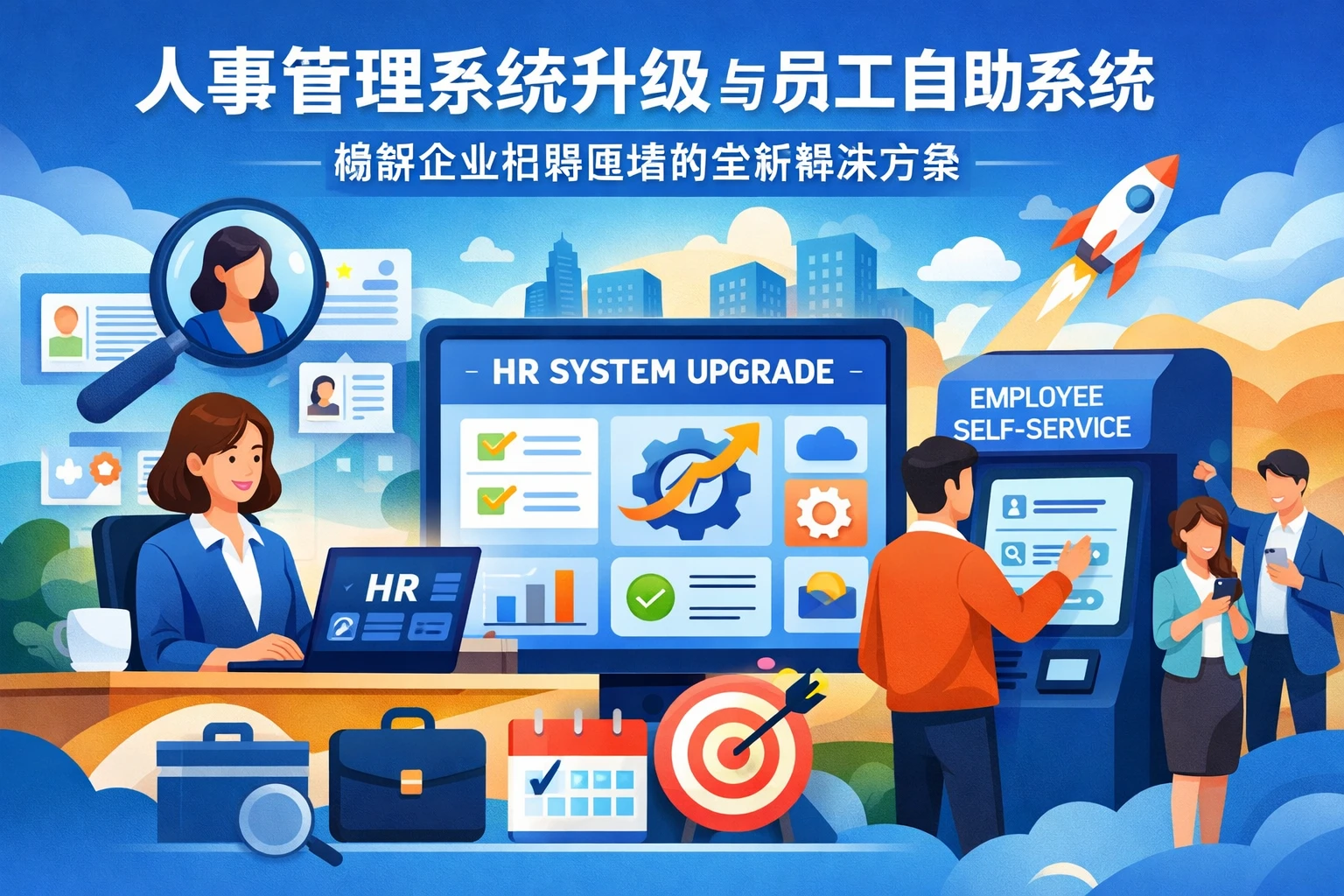 人事管理系统升级与员工自助系统：破解企业招聘困境的全新解决方案