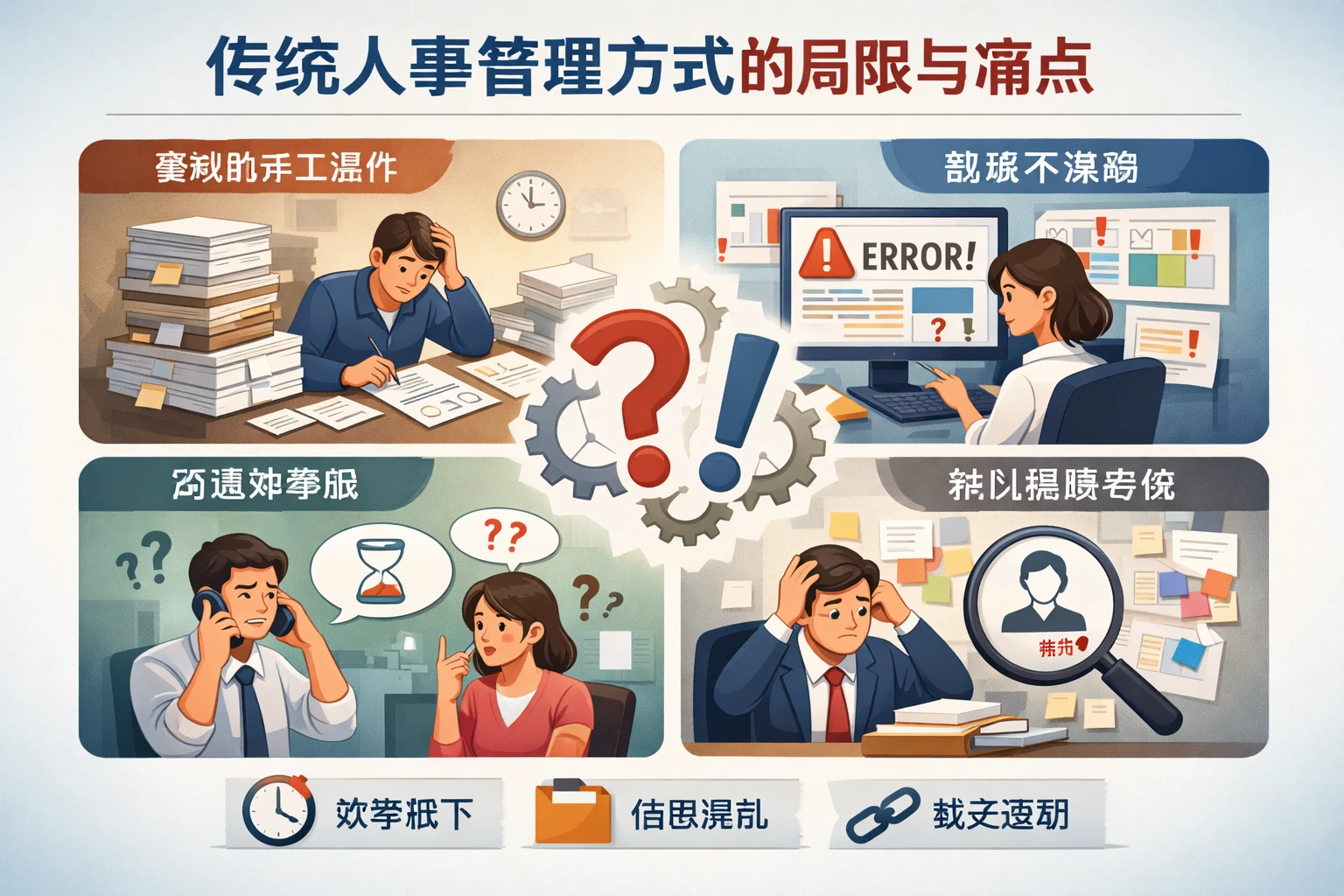 传统人事管理方式的局限与痛点