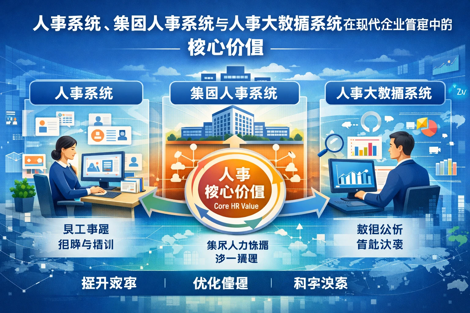 人事系统、集团人事系统与人事大数据系统在现代企业管理中的核心价值
