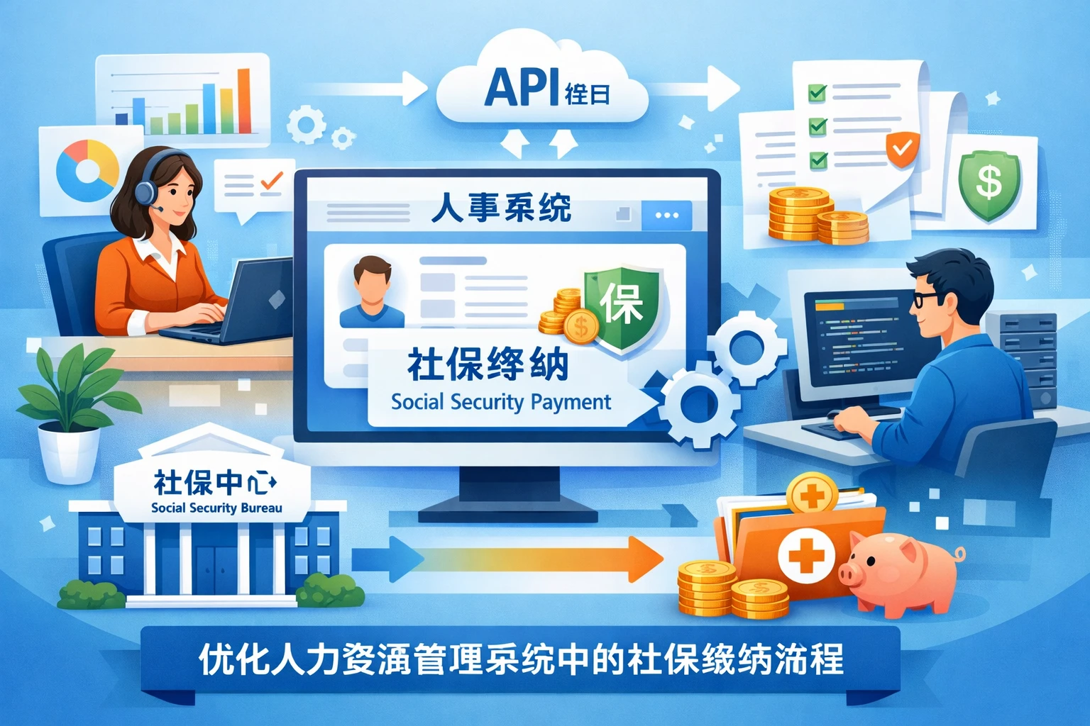 中小企业人事系统与API接口：优化人力资源管理系统中的社保缴纳流程